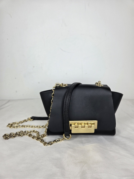 ZAC Zac Posen Handbags - Zac Zac Posen Mini Eartha Black Leather  Crossbody Bag with Gold Hardware